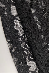 Off Shoulder Lace Bodycon Long Sleeve Tee