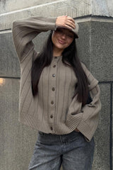 Soft Rib Relaxed Cardigan