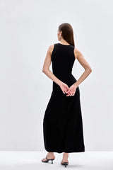 Elegant Knit Sleeveless Sweater Dress