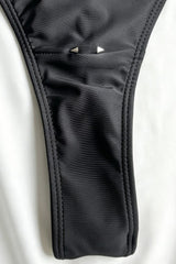 Solid Underwire Slim Fit One Piece Swimwear