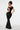 Black Asymmetric Neckline Formal Dress Secondary image