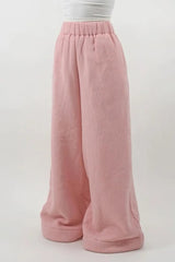 Warm Fleece Lined Solid Knit Pants