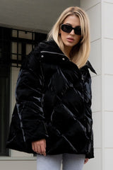 Loose Fit Quilted Cotton Jacket