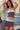 Polka Dot Bandeau Top High Waist Color Block Bodycon Skirt Set Secondary image