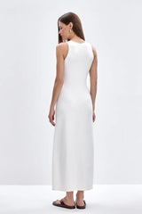 Elegant Knit Sleeveless Sweater Dress