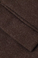 Relaxed Fit Wool Lapel Long Overcoat