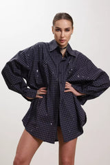 Casual Oversized Short Sleeve Blouse