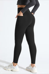 High-Rise Fleece Lined Side Pocket Leggings