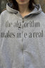 Deconstructed Letter Print Heavyweight Hoodie