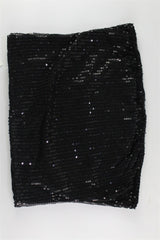 Glitter Tube Top Skinny Two Piece Shorts Set
