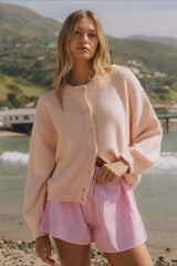 Versatile Knit Cardigan S / Pink