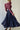 Contrast Collar Long Sleeve A Line Floral Dress Secondary image