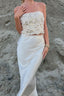 Sequin Fringe Bustier Tube Top
