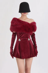 Crystal Embellished Strapless Bandage Dress