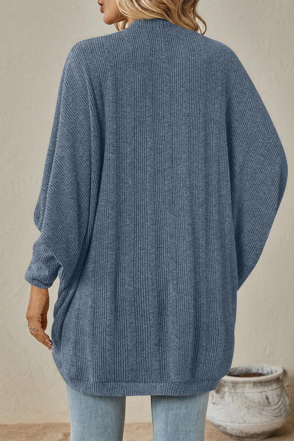 Solid Color Mid Length Cardigan