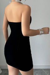 Sequin Strapless Bodycon Mini Dress