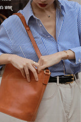 Elegant Blue Stripe Long Sleeve Blouse