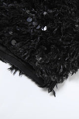 Solid Color Sequin Low Rise Shorts