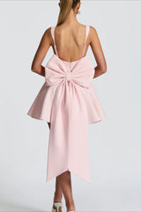 Detachable Bow Corset Mini Party Dress S / Pink