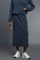 High Waist Split Straight Bodycon Midi Skirt