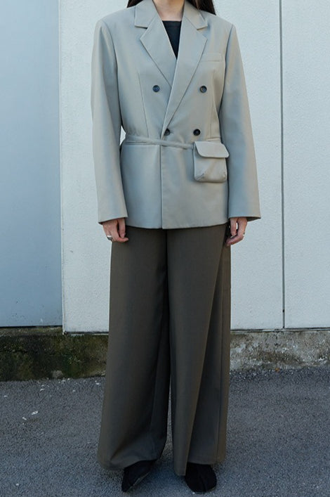 Commuter Style Belted Blazer