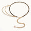 Chic Braided Slim Metal Waist Chain