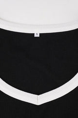 Slim Fit V-Neck Knit Top