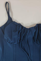 Elegant Tied Waist A Line Solid Color Prom Dress