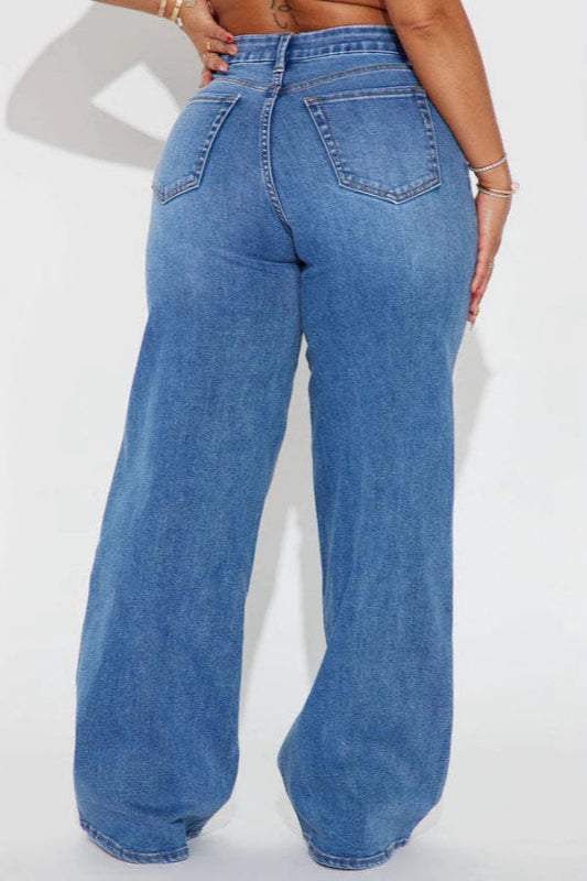 Vintage High Waist Wide Leg Jeans