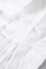 Cutout Back Vintage Blouse