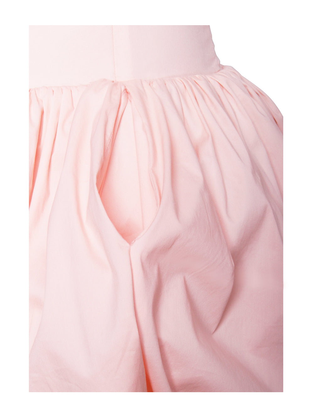 Oletta Pink Corset Strapless Graceful Bubble Hem Mini Dress Dresses