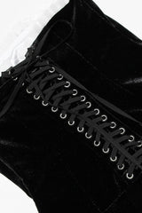 Velvet Bustier A-line Cocktail Dress