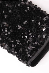 Black Velvet Sequin Blazer Coat