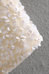 Bow Sequin Cut Out Long Sleeve Jacket