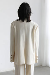 Belted Shoulder Detail Blazer