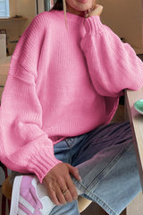 Solid Color Long Sleeve Sweater