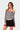 Slim Fit Striped Slit Neck Knit Top Secondary image