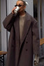 Single Breasted Long Lapel Overcoat