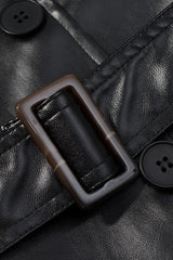 Vintage Style Single Breast Belted Overcoat