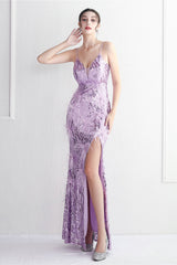 Intricate Beadwork Figure Hugging Gown Formal Dress