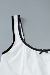 Sexy U Neck Sleeveless Short Bodycon Mini Dress