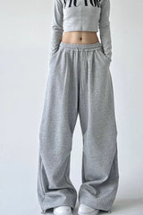 High Waist Sweatpants Knit Pants