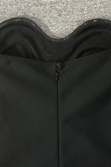 Crystal Trim Gown Formal Dress