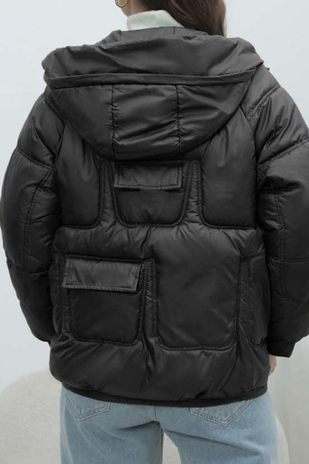 Bright Color Stand Collar Puffer Coat coats