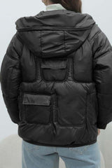 Bright Color Stand Collar Puffer Coat coats