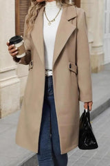 Wool Blend Blazer Overcoat