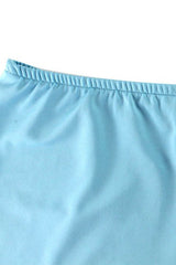 Letter Print Crop Top Bodycon Skort Set