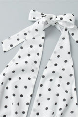 Sexy Polka Dot Halter Tie Top Low Rise Skirt Set