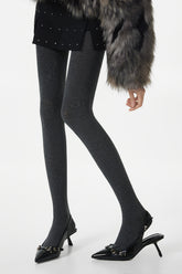 High Waist Knit Moisture Wicking Compression Tights