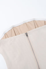 Sexy Solid Corset Crop Top